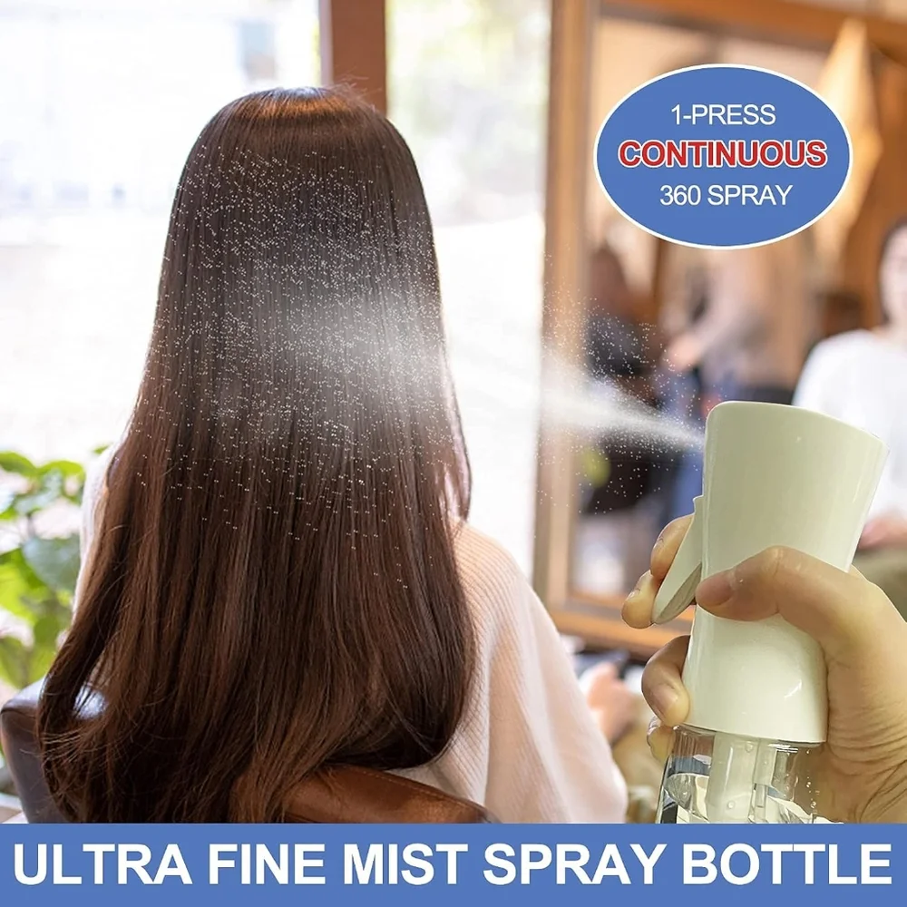 Seeress Continous White Clear Mist Spray Bottle, Bundle of 2, New In Box